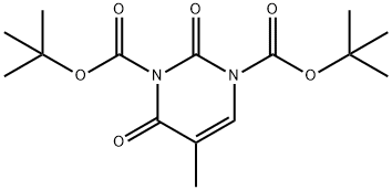 Di-tert-butyl 5-methyl-2,4-dioxopyrimidine-1,3(2H,4H)-dicarboxylate Struktur