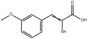 2-MERCAPTO-3-(3-METHOXYPHENYL)ACRYLIC ACID Structure