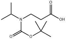 3-{[(tert-butoxy)carbonyl](propan-2-yl)amino}propanoic acid,917202-02-9,结构式