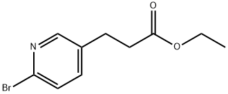 3-(6-溴吡啶-3-基)丙酸乙酯, 918145-42-3, 结构式
