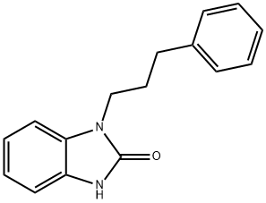 1-(3-phenylpropyl)-2,3-dihydro-1H-1,3-benzodiazol-2-one 化学構造式