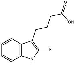 4-(2-bromo-1H-indol-3-yl)butanoic acid, 91844-19-8, 结构式