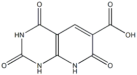 2,4,7-三氧杂-1,2,3,4,7,8-六氢吡啶并[2,3-D]嘧啶-6-羧酸 结构式