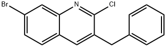 Quinoline, 7-bromo-2-chloro-3-(phenylmethyl)- Structure