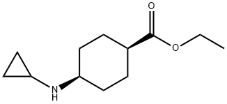Cyclohexanecarboxylic acid, 4-(cyclopropylamino)-, ethyl ester, cis- Struktur