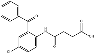 4-((2-benzoyl-4-chlorophenyl)amino)-4-oxobutanoic acid Structure