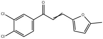 (2E)-1-(3,4-dichlorophenyl)-3-(5-methylfuran-2-yl)prop-2-en-1-one Structure