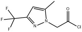 [5-methyl-3-(trifluoromethyl)-1H-pyrazol-1-yl]acetyl chloride Struktur