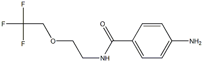 4-amino-N-[2-(2,2,2-trifluoroethoxy)ethyl]benzamide 结构式