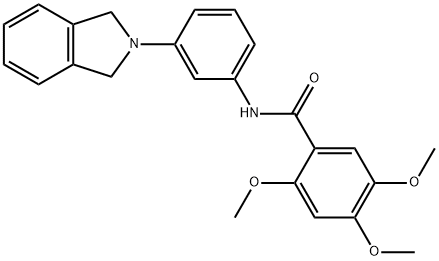 N-[3-(1,3-dihydro-2H-isoindol-2-yl)phenyl]-2,4,5-trimethoxybenzamide Structure