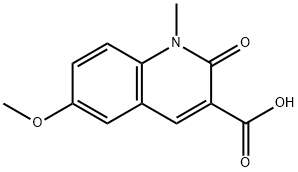 6-Methoxy-1-methyl-2-oxo-1,2-dihydro-quinoline-3-carboxylic acid,924867-84-5,结构式