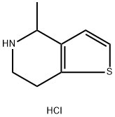 4-methyl-4H,5H,6H,7H-thieno[3,2-c]pyridine hydrochloride Struktur