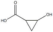 Cyclopropanecarboxylic acid, 2-hydroxy- Struktur