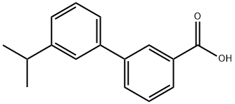 3'-isopropyl-[1,1'-biphenyl]-3-carboxylicacid 结构式
