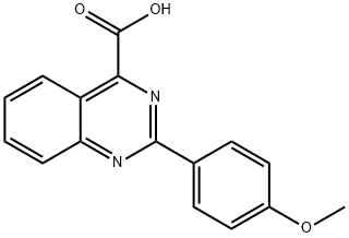 2-(4-METHOXYPHENYL)QUINAZOLINE-4-CARBOXYLIC ACID 结构式