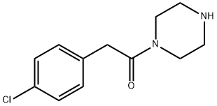 2-(4-chlorophenyl)-1-(piperazin-1-yl)ethan-1-one Structure