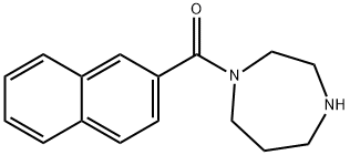 1-(ナフタレン-2-カルボニル)-1,4-ジアゼパン 化学構造式