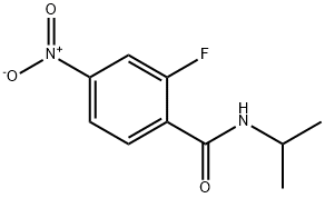 2-FLUORO-N-ISOPROPYL-4-NITROBENZAMIDE 结构式