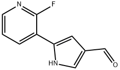 5-(2-fluoropyridin-3-yl)-1H-pyrrole-3-carbaldehyde Struktur