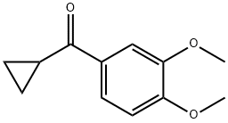 环丙基(3,4-二甲氧基苯基)甲酮 结构式