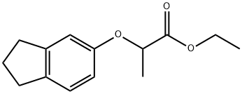 2 - ((2,3-二氢-1H-茚-5-基) 氧基) 丙酸乙酯, 92864-69-2, 结构式