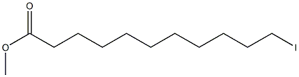 Undecanoic acid, 11-iodo-, methyl ester 结构式