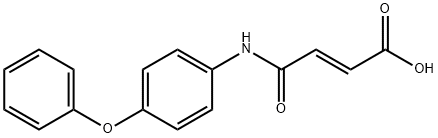 (2E)-3-[(4-phenoxyphenyl)carbamoyl]prop-2-enoic acid 化学構造式