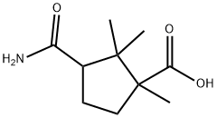 3-(aminocarbonyl)-1,2,2-trimethylcyclopentanecarboxylic acid