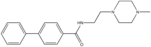 N-[2-(4-methylpiperazin-1-yl)ethyl]-4-phenylbenzamide Structure