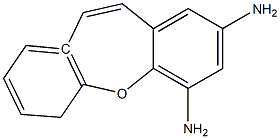 5,6-dihydrobenzo[b][1]benzoxepine-2,4-diamine 结构式