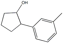 2-(3-methylphenyl)cyclopentan-1-ol Struktur