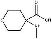 4-Methylamino-tetrahydro-thiopyran-4-carboxylic acid Structure