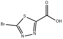 5-Bromo-1,3,4-thiadiazole-2-carboxylic acid, 933716-45-1, 结构式