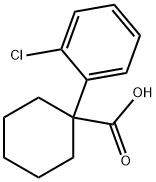 1-(2-chlorophenyl)cyclohexane-1-carboxylic acid Struktur