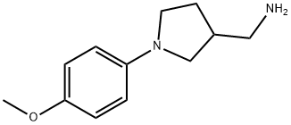 [1-(4-Methoxyphenyl)-3-pyrrolidinyl]methanamine Struktur