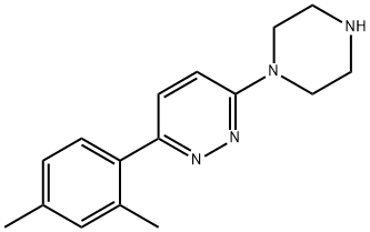 3-(2,4-dimethylphenyl)-6-(piperazin-1-yl)pyridazine Struktur