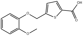 5-[(2-methoxyphenoxy)methyl]thiophene-2-carboxylic acid Structure