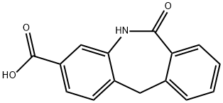 6-oxo-6,11-dihydro-5H-dibenzo[b,e]azepine-3-carboxylic acid Struktur