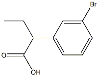 2-(3-BROMOPHENYL)BUTANOIC ACID Struktur