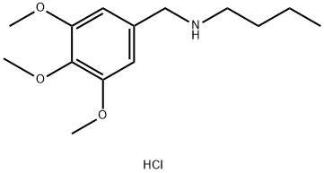 butyl[(3,4,5-trimethoxyphenyl)methyl]amine hydrochloride Struktur