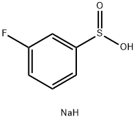 sodium 3-fluorobenzenesulfinate 化学構造式