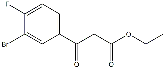 Ethyl (3-bromo-4-fluorobenzoyl)acetate Structure