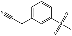 3-(Methylsulfonyl)phenylacetonitrile 化学構造式