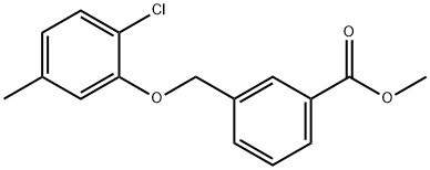 methyl 3-[(2-chloro-5-methylphenoxy)methyl]benzoate Struktur