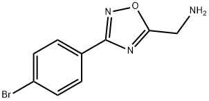 [3-(4-bromophenyl)-1,2,4-oxadiazol-5-yl]methanamine Struktur