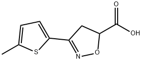 3-(5-methylthiophen-2-yl)-4,5-dihydro-1,2-oxazole-5-carboxylic acid Structure