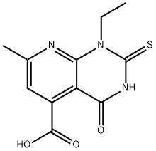 1-Ethyl-2-mercapto-7-methyl-4-oxo-1,4-dihydropyrido[2,3-d]pyrimidine-5-carboxylic acid Structure