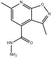 3,6-dimethylisoxazolo[5,4-b]pyridine-4-carbohydrazide Struktur