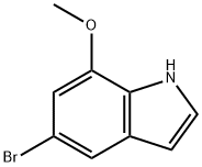5-BROMO-7-METHOXY-1H-INDOLE,938061-47-3,结构式