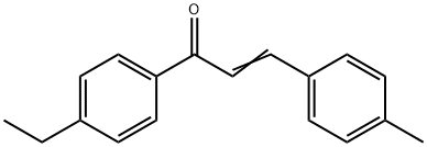 (2E)-1-(4-ethylphenyl)-3-(4-methylphenyl)prop-2-en-1-one Structure